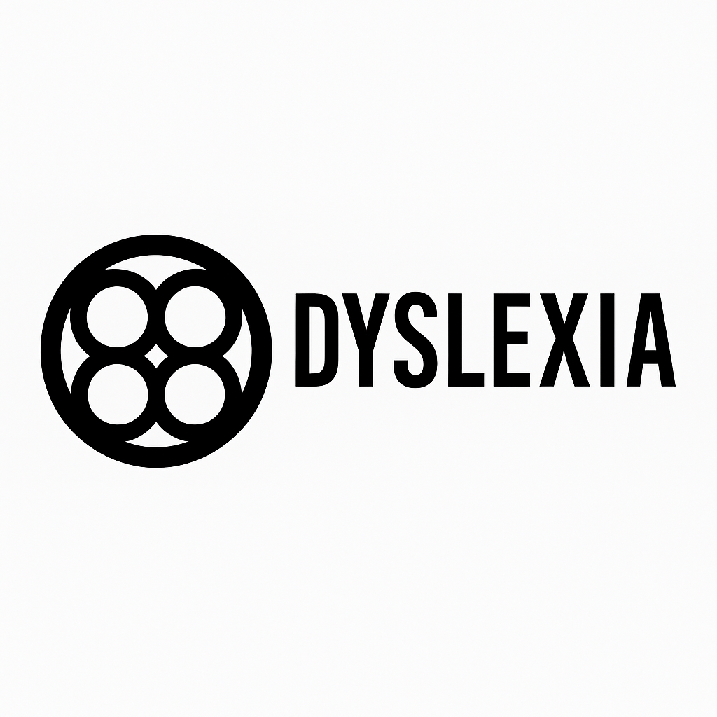 Dyslexia accessibility icon representing reading support